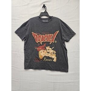 Universal Monsters Dracula Graphic T-Shirt Mens Large Charcoal Black T003209008